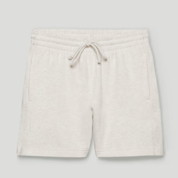 ARITIZA - COZY FLEECE BOYFRIEND 5" SWEATSHORT heather light oatmeal - Picture 1 of 1